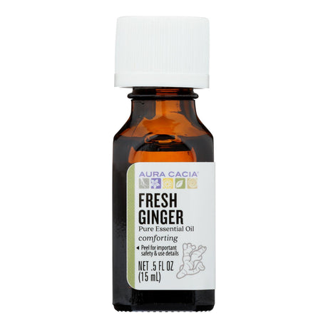 Aura Cacia Fresh Ginger Essential Oil, 0.5 Fl Oz - Cozy Farm 