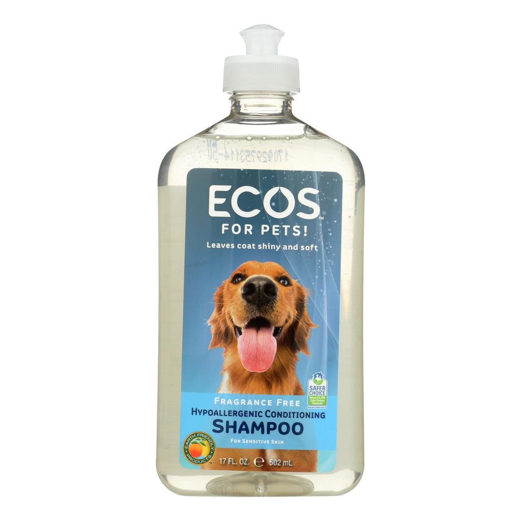 Ecos Hypoallergenic Conditioning Pet Shampoo (Pack of 17 Fl Oz) - Fragrance Free - Cozy Farm 