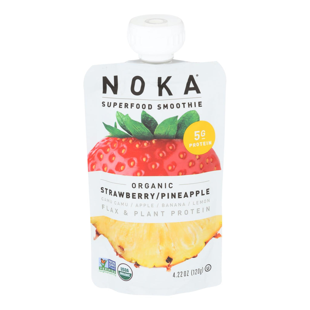 Noka Pineapple Smoothie Straws (Pack of 6 - 4.22 Oz.) - Cozy Farm 