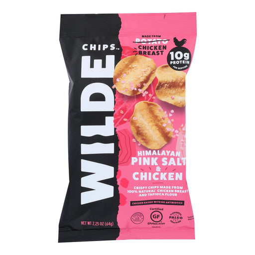 Wilde Chicken Chips Himalayan Salt  2.25 Oz. (Pack of 12)  | Protein Chips - Cozy Farm 