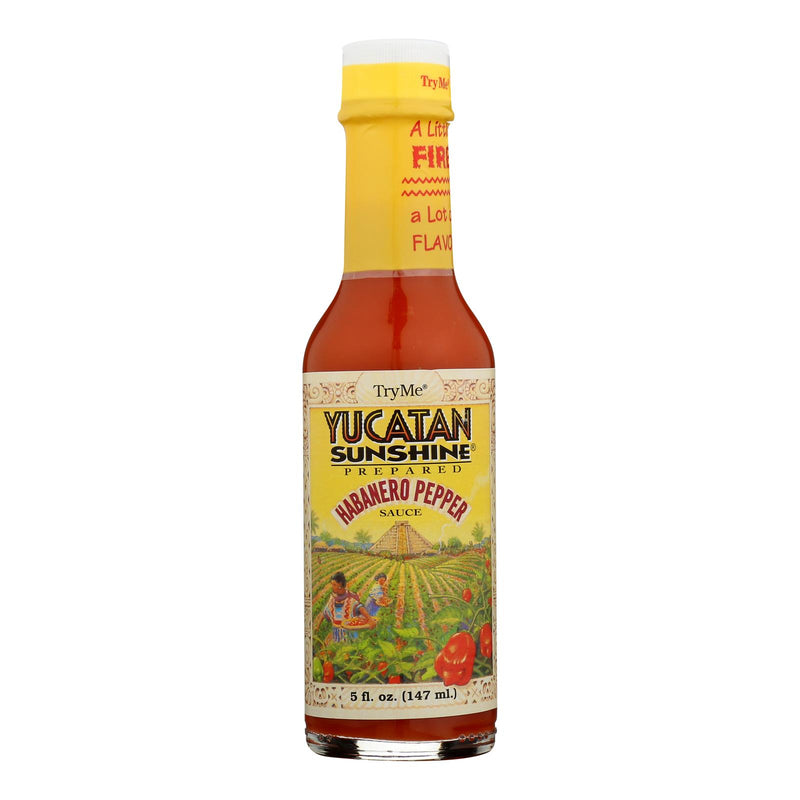 Try Me Yucatan Sunshine Habanero Pepper Sauce (6 x 5 Fl Oz) - Cozy Farm 