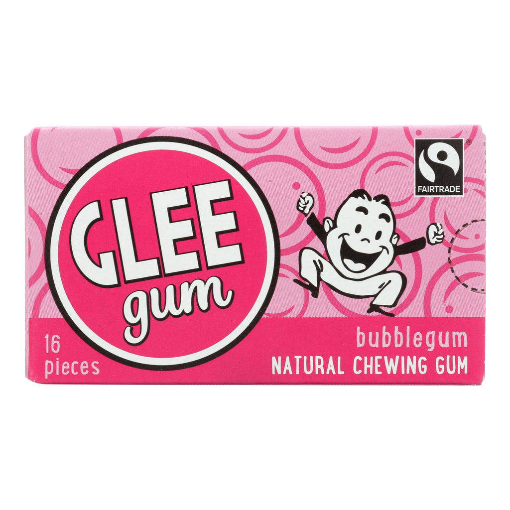 Glee Gum Chewing Gum - Bubblegum (Pack of 12, 16 Pieces) - Cozy Farm 