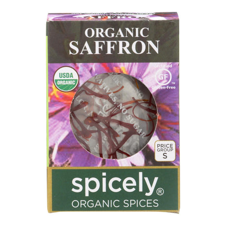 Spicely Organics Pure Premium Saffron Threads - 0.007 Oz. (Pack of 6) - Cozy Farm 