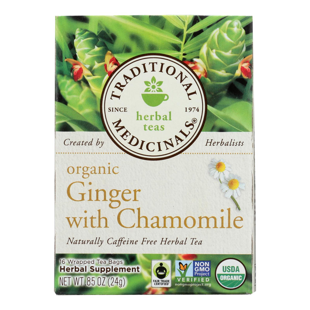 Organic Golden Ginger Tea (Pack of 6 - 16 Bags) by Traditional Medicinals - Cozy Farm 