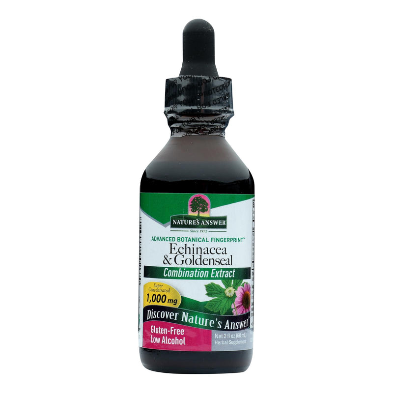 Nature's Answer Echinacea and Goldenseal Extract for Enhanced Immune Support, 2 Fl Oz - Cozy Farm 