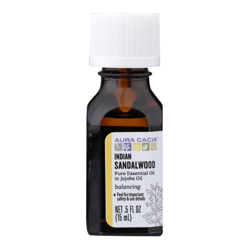 Aura Cacia - Essential Oil - with Indian Sandalwood (0.5 fl oz) - Cozy Farm 
