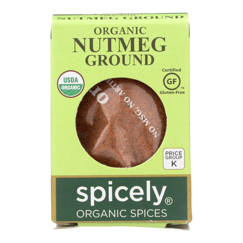 Spicely Organics USDA Certified Organic Nutmeg Ground, 0.4 Oz (Pack of 6) - Cozy Farm 