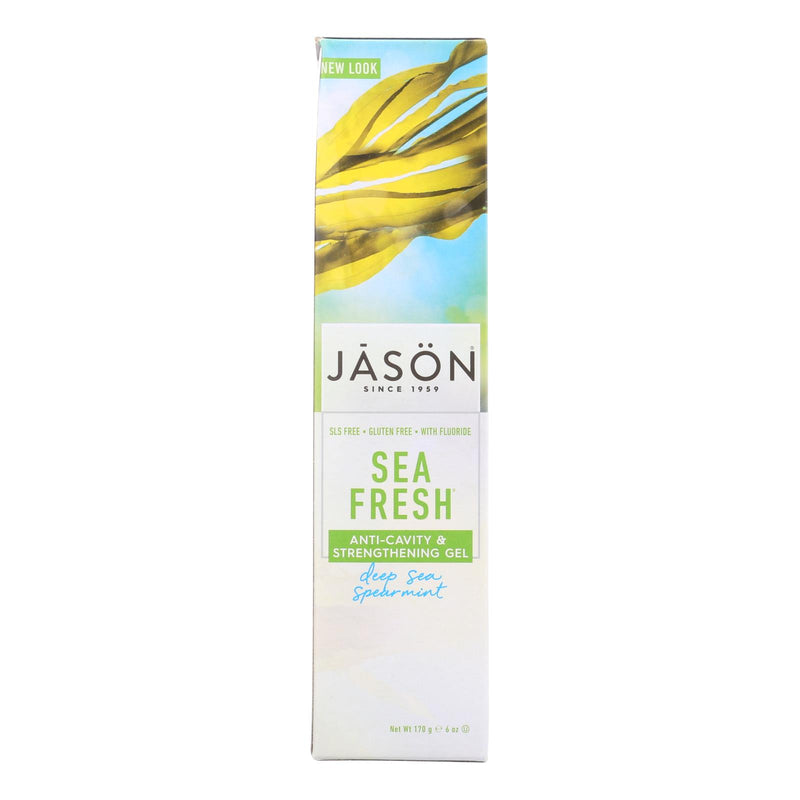 Jason SeaFresh All-Natural CoQ10 Tooth Gel for Deep Sea Spearmint Breath - Cozy Farm 