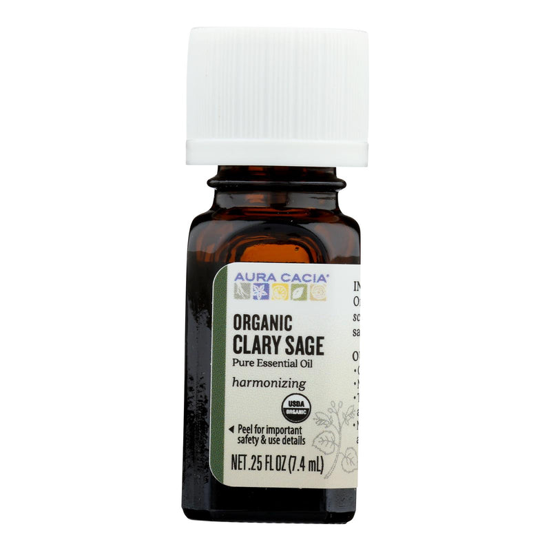 Aura Cacia Organic Clary Sage Essential Oil (.25 Oz.) - Cozy Farm 