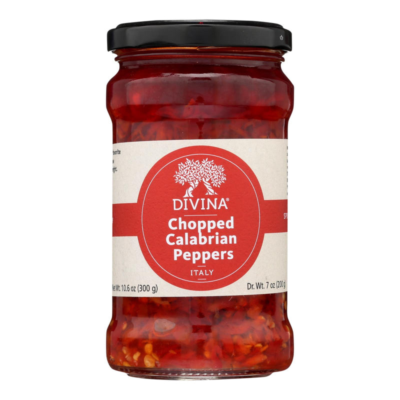 Divina Calabrian Peppers, Chopped (Pack of 6 - 10.6 oz) - Cozy Farm 