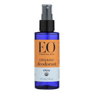 Eo Organic Citrus Deodorant Spray, 4 Fl Oz (Pack of 4) - Cozy Farm 