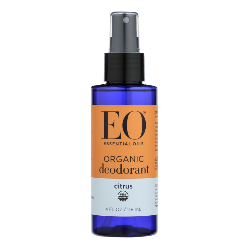 Eo Organic Citrus Deodorant Spray, 4 Fl Oz (Pack of 4) - Cozy Farm 