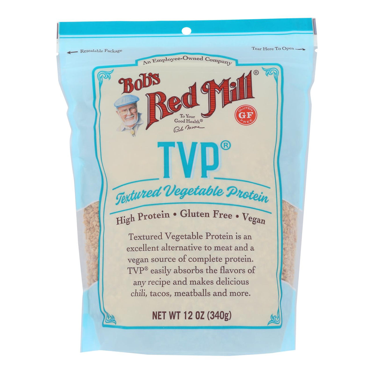 Bob's Red Mill Texturized Vegetable Protein Gluten-Free (Pack of 4 - 12 oz.) - Cozy Farm 