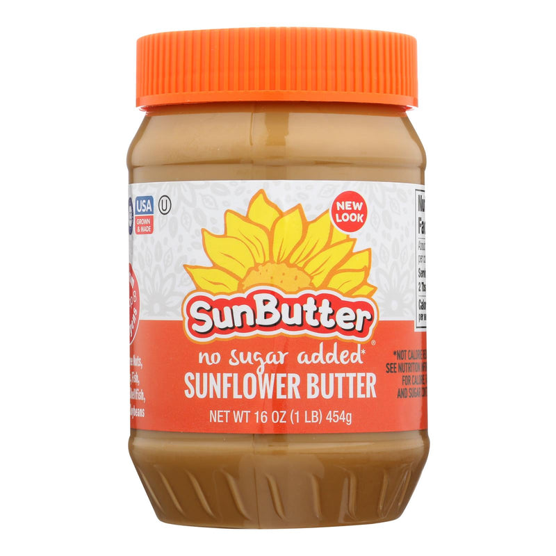 Sunbutter Sunflower Butter, Unsweetened 16 Oz. (Pack of 6) - Cozy Farm 