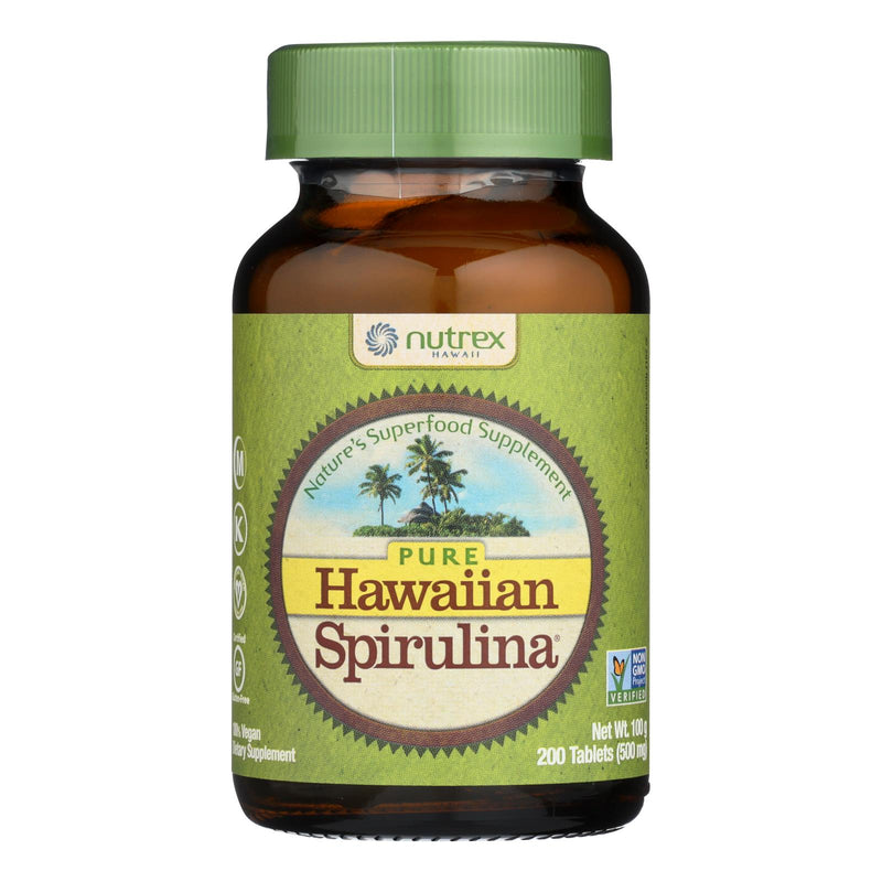 Nutrex Hawaii Pure Hawaiian Spirulina Pacifica - 200 Tablets of 500 mg - Cozy Farm 