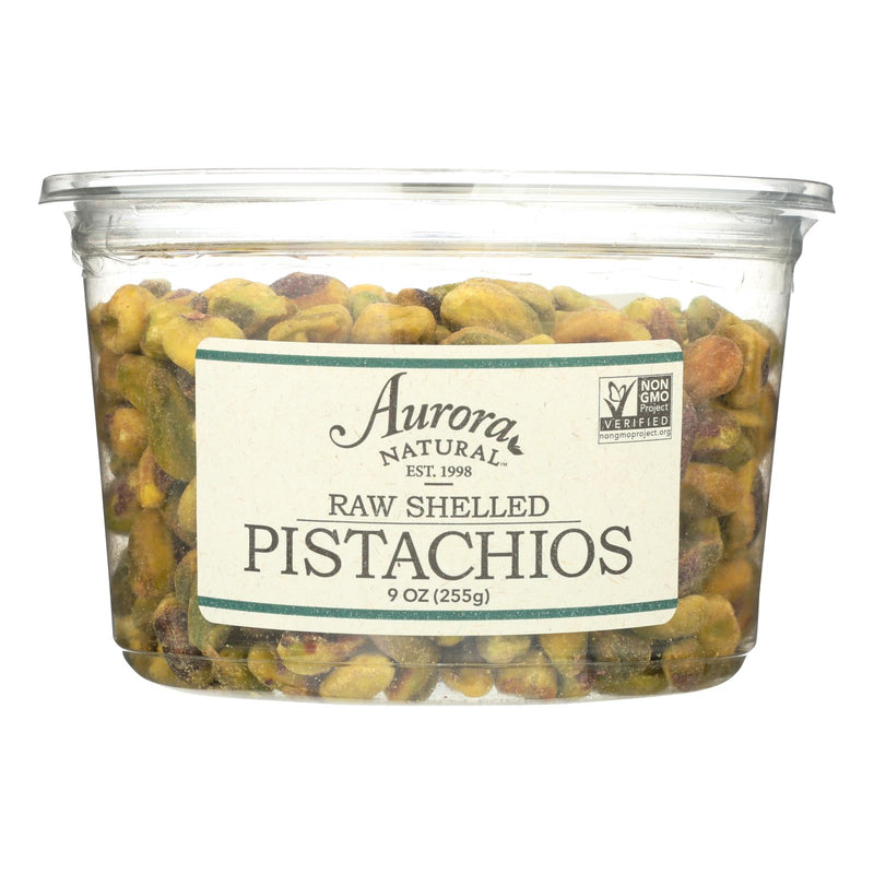 Aurora Natural Products Raw Shelled Pistachios (Pack of 12 - 9 Oz.) - Cozy Farm 