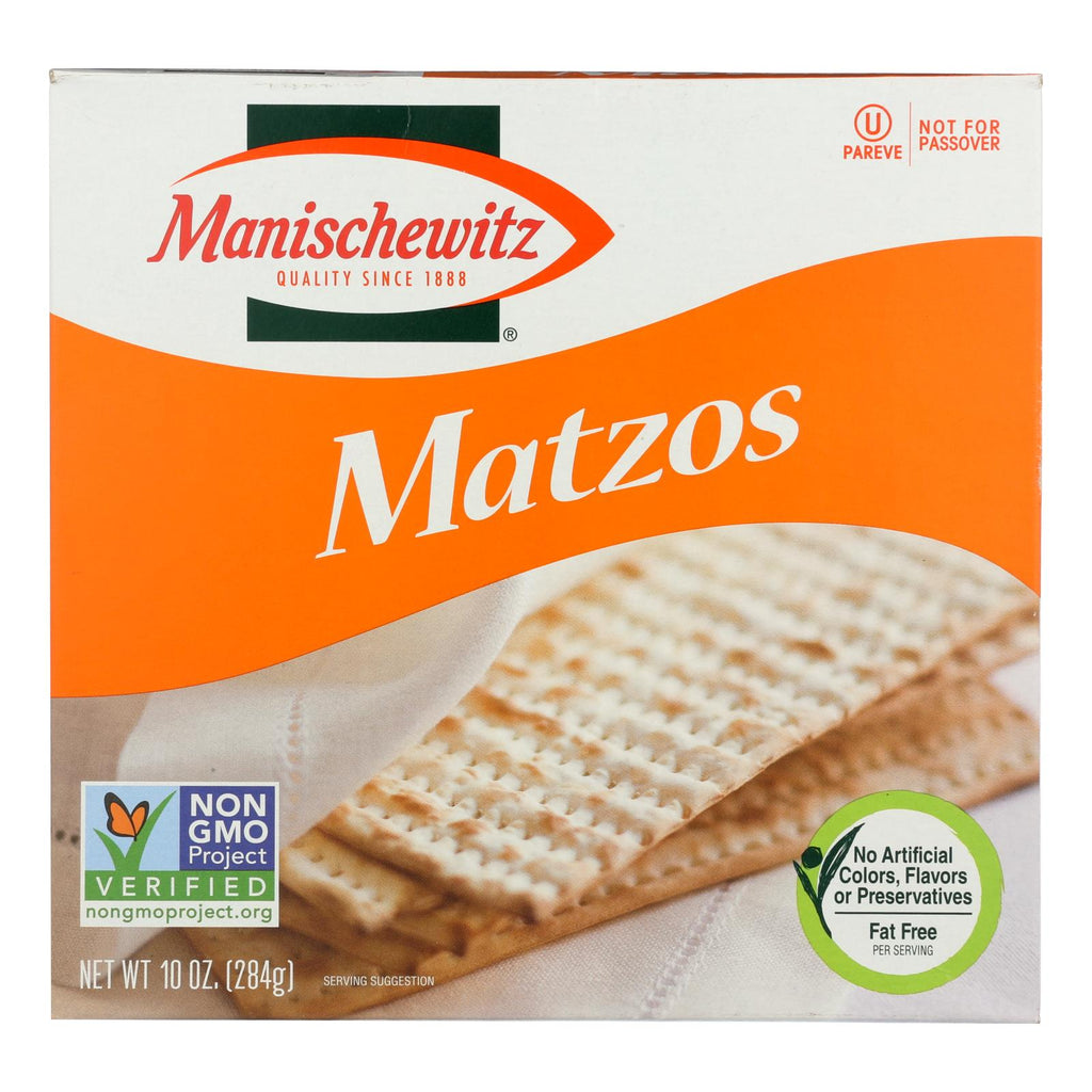 Manischewitz Matzos Crackers Unsalted (Pack of 12) - 10 Oz. - Cozy Farm 
