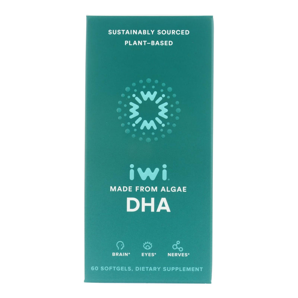 'Iwi Supp Algae DHA - 60 Softgel Capsules (1 Bottle of 60 Capsules)' - Cozy Farm 