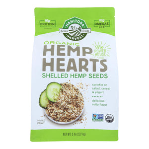 Manitoba Harvest Organic Shelled Hemp Hearts, 5 Lb - Cozy Farm 