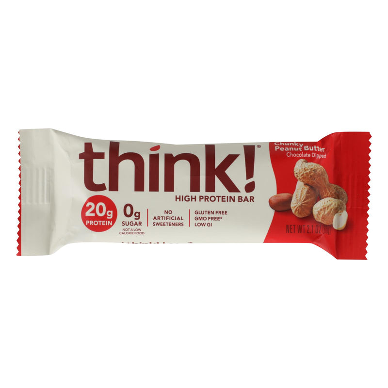 Think Products Thin Bar Chunky Peanut Butter (Pack of 10 - 2.1 Oz.) - Cozy Farm 