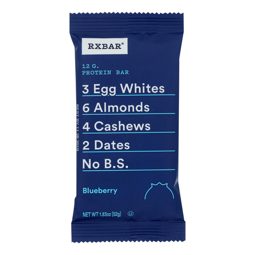 Rxbar Blueberry Protein Bar - 1.83 Oz. Case of 12 - Cozy Farm 