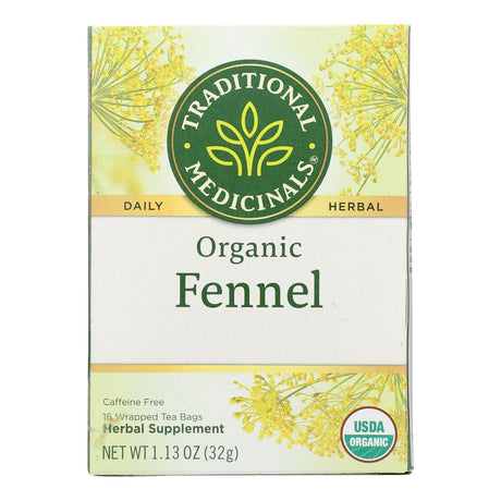 Traditional Medicinals Organic Herbal Tea - Fennel (6 Pack, 16 Bags) - Cozy Farm 