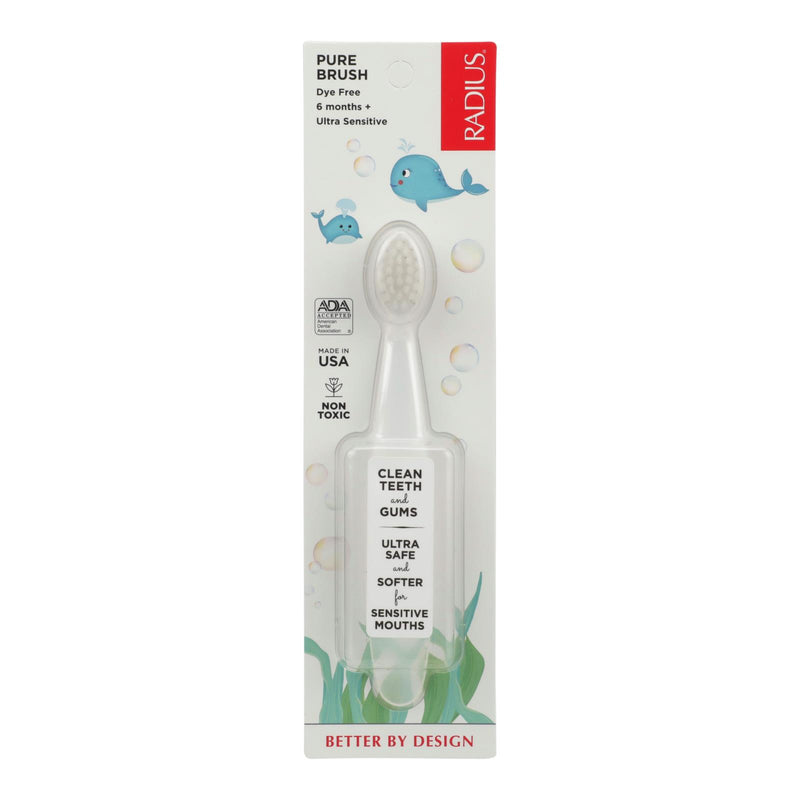 Radius Ultra Soft Baby Toothbrush (Pack of 6) - 6-18 Months - Cozy Farm 