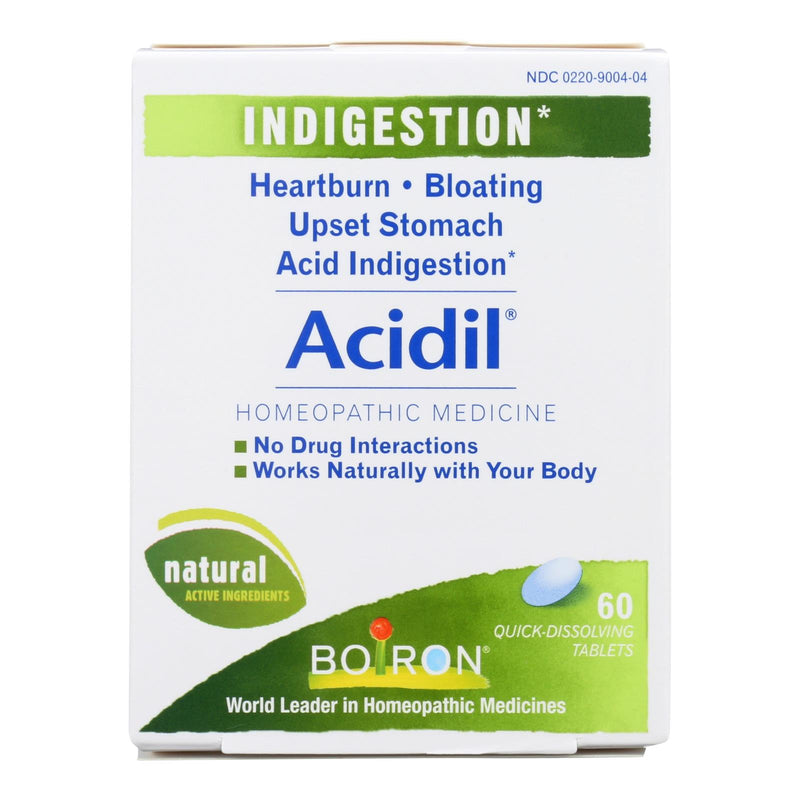 Boiron Acidil Tablets for Heartburn and Indigestion Relief (60 Tablets) - Cozy Farm 
