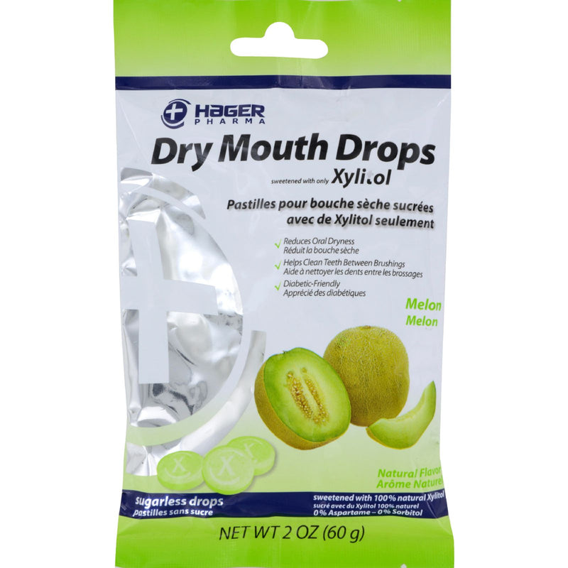 Hager Pharma Dry Mouth Drops - Refreshing Melon Flavor - 2 Oz. - Cozy Farm 