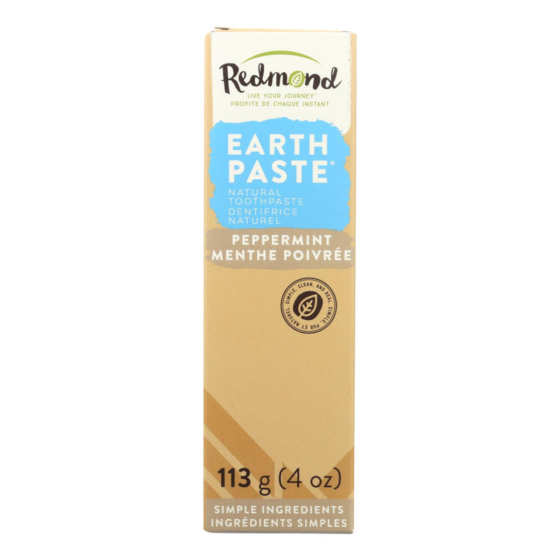 Redmond Earthpaste Peppermint Natural Toothpaste - 4 Oz - Cozy Farm 
