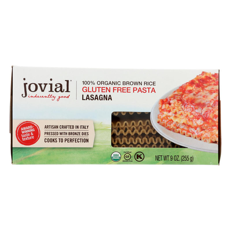 Jovial Organic Brown Rice Lasagna, 12 Pack, 9 Oz Each - Cozy Farm 