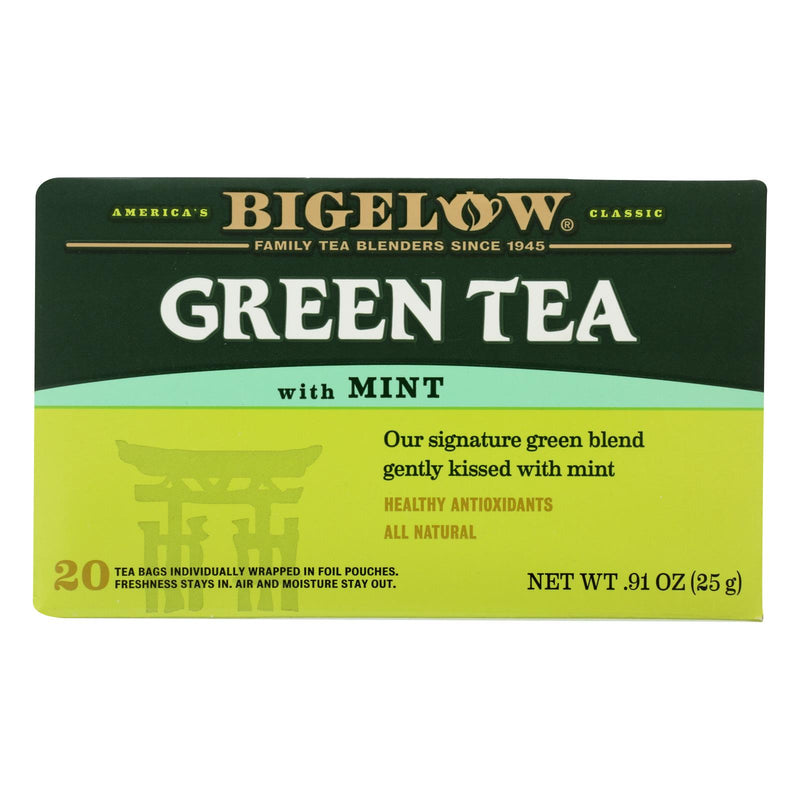 Bigelow Classic Green Tea with Refreshing Mint (Pack of 6 - 20 Count Tea Bags) - Cozy Farm 