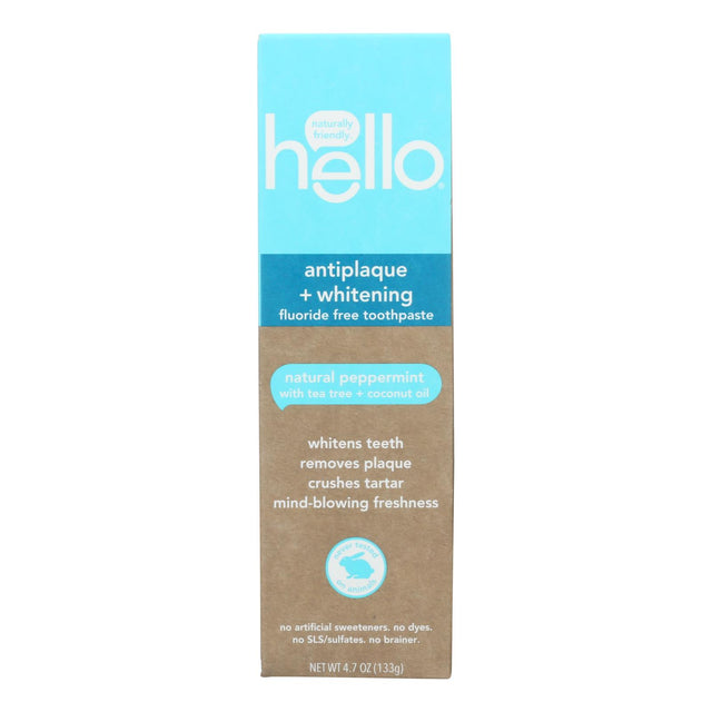 Hello Products LLC - The Best Antiplaque Whitening Fluoride Toothpaste (Pack of 6, 4.7 oz.) - Cozy Farm 