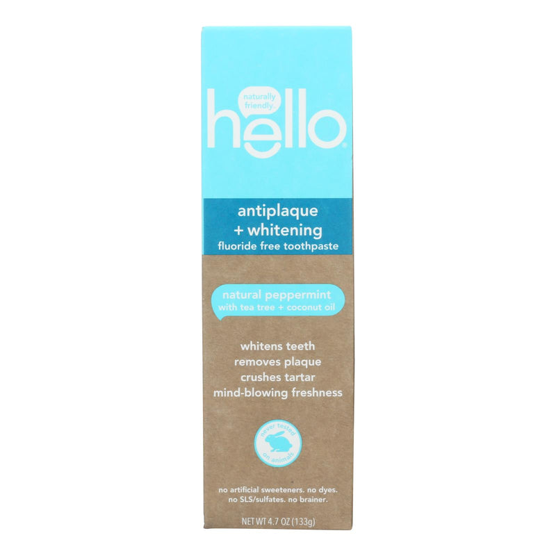 Hello Products LLC - The Best Antiplaque Whitening Fluoride Toothpaste (Pack of 6, 4.7 oz.) - Cozy Farm 