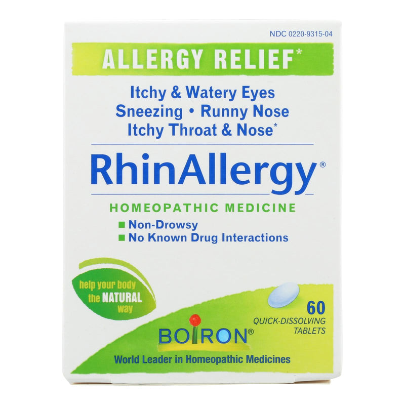 Boiron Rhinallergy Allergy Relief Tablets (60 Count) - Cozy Farm 