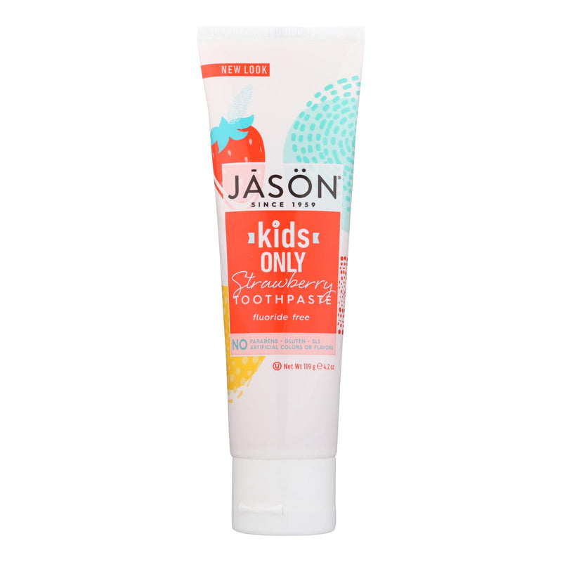 Jason Kids Only Strawberry Natural Toothpaste - 4.2 Oz - Cozy Farm 