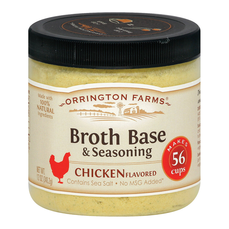Orrington Farms Chicken Broth Base and Seasoning, 12 Oz. (Pack of 6) - Cozy Farm 
