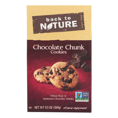 Back to Nature Chocolate Chunk Cookies, 6 count x 9.5 oz - Cozy Farm 