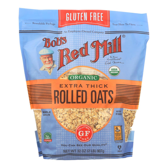 Bob's Red Mill Thick Rolled Gluten-Free Oatmeal (4-Pack, 32 oz.) - Cozy Farm 