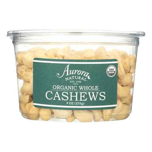 Organic Whole Cashews (Pack of 12 - 9 Oz.) by Aurora Natural Products - Cozy Farm 