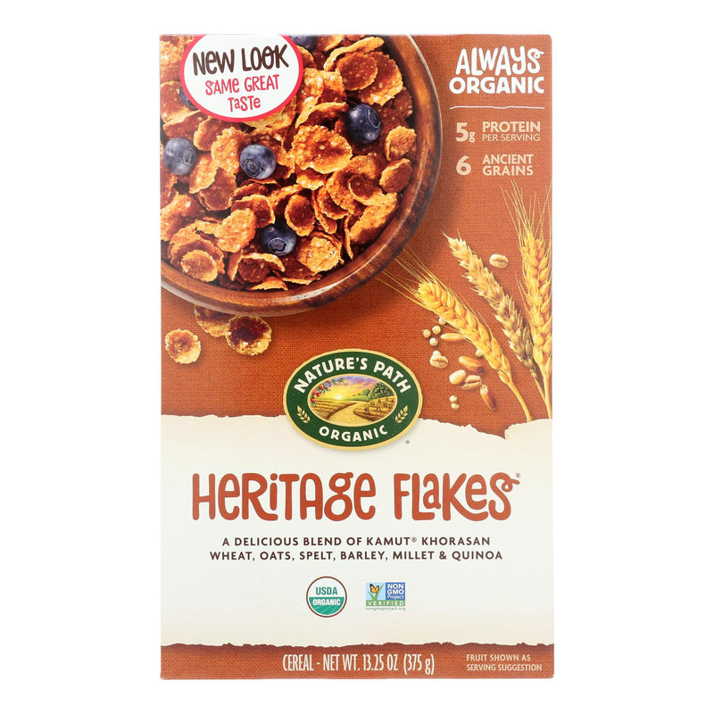 Nature's Path Organic Heritage Flakes Cereal, Rich in Whole Grains & Fiber (Pack of 12) - Cozy Farm 