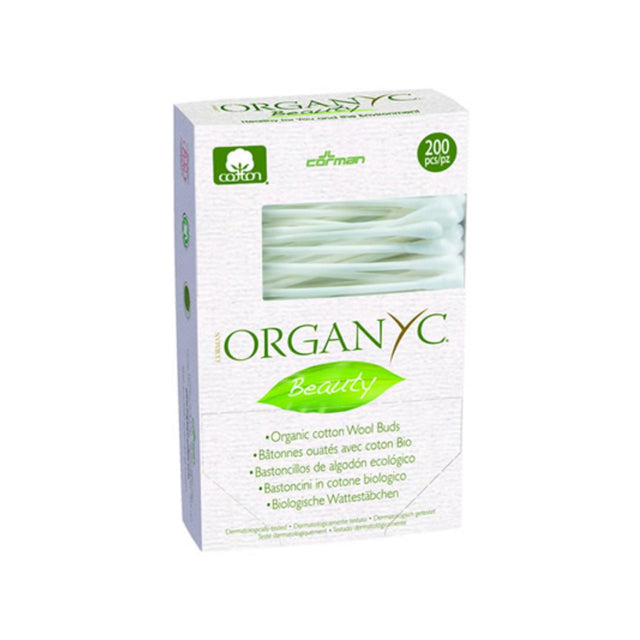 Organyc Beauty Cotton Swabs, 200-Count - Cozy Farm 