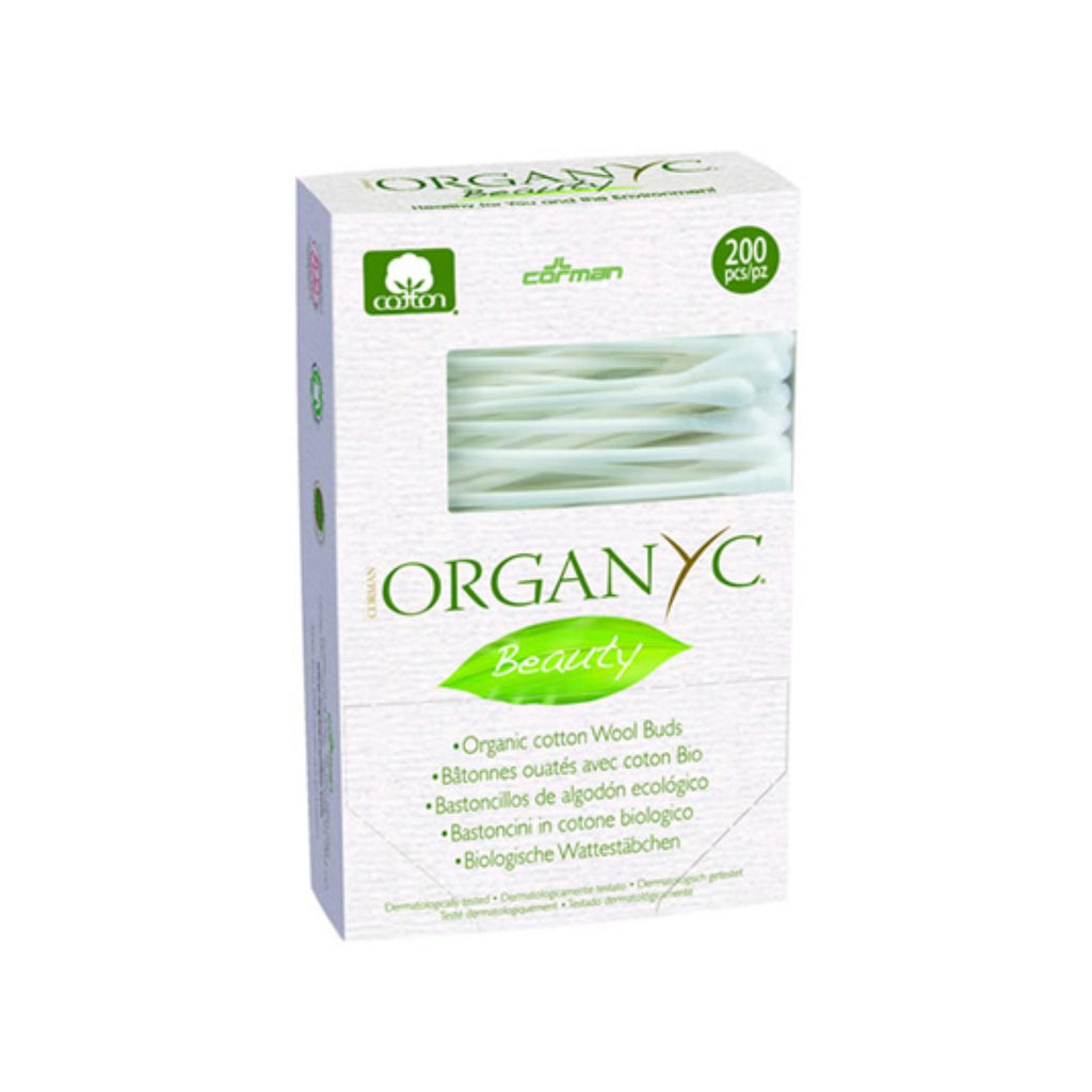 Organyc Beauty Cotton Swabs (Pack of 200) - Cozy Farm 