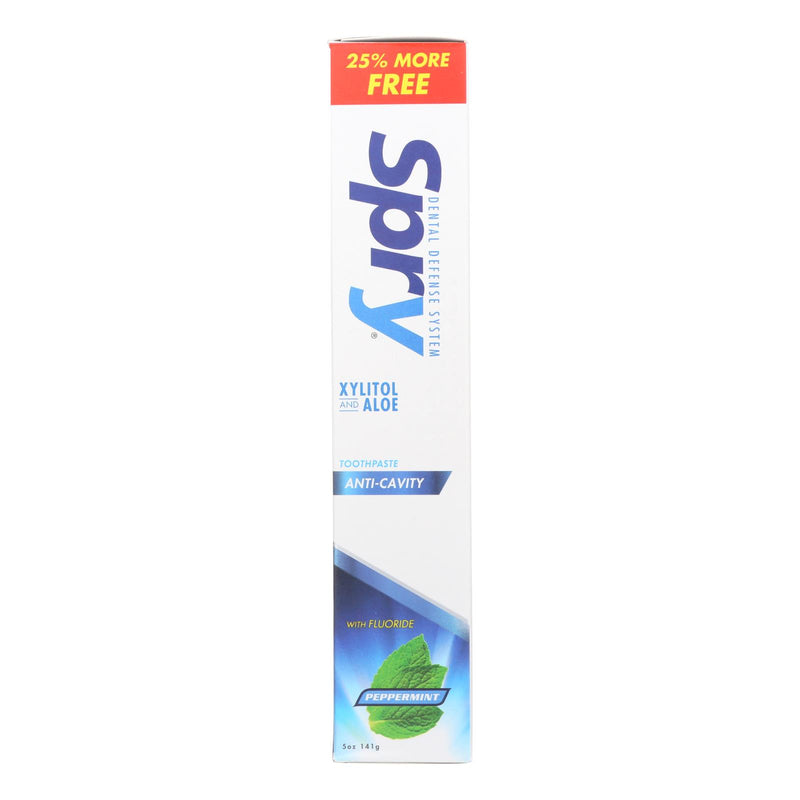 Spry Peppermint Anti-Cavity Fluoride Toothpaste (5 Oz.) - Cozy Farm 