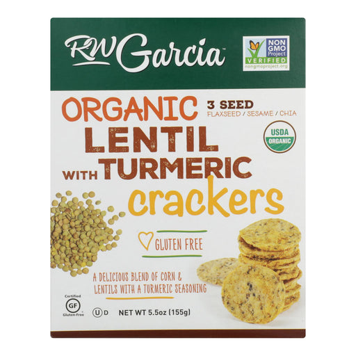 R.W. Garcia Cracker 3 Seed Lentil (Pack of 6) - 5.5 Oz - Cozy Farm 