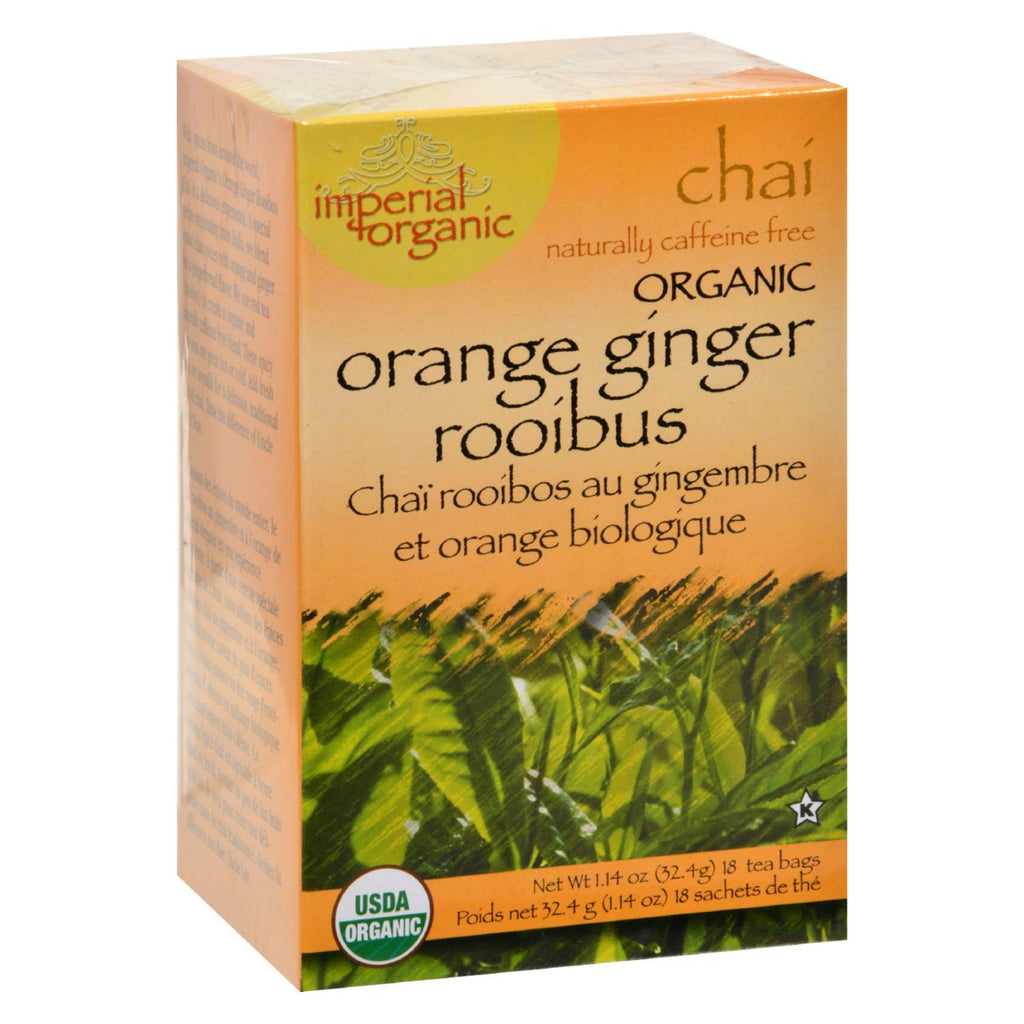 Uncle Lee's Imperial Organic Orange Ginger Rooibos Chai Tea (Pack of 18) - Cozy Farm 