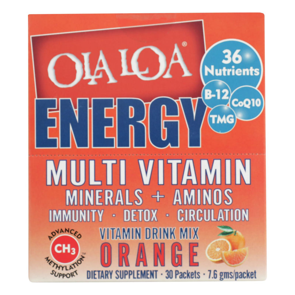 Ola Loa Energy Multi-Vitamin (Pack of 30) - Orange - Cozy Farm 