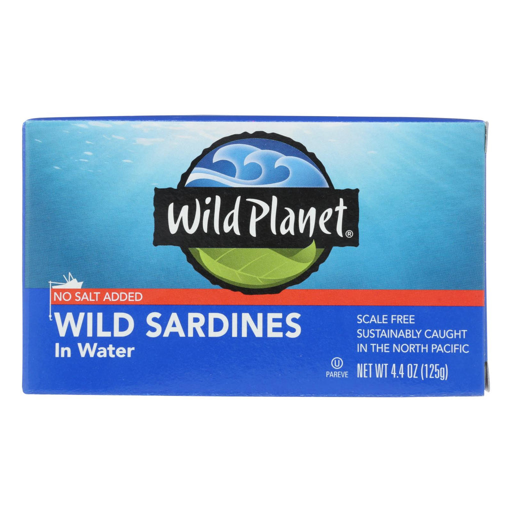 Wild Planet Sardines in Water (Pack of 12 - 4.375 Oz.) - Cozy Farm 
