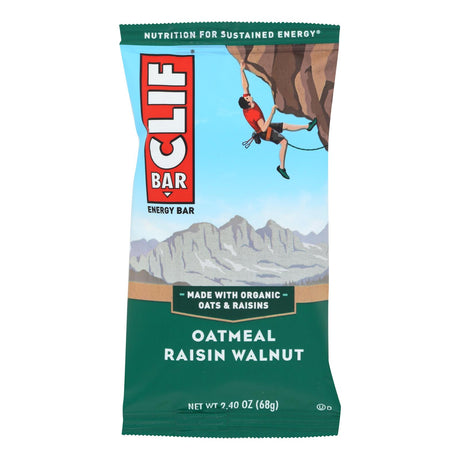 CLIF BAR Oat Raisin Walnut Organic Energy Bar - 2.4 oz. - (Pack of 12) - Cozy Farm 