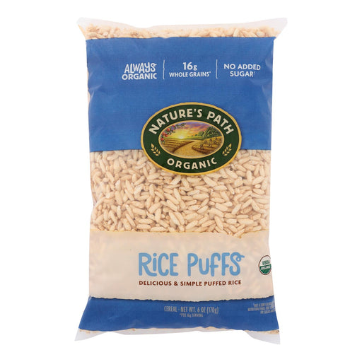 Nature's Path Organic Rice Puffs Cereal, Pack of 12, 6 Oz. - Cozy Farm 
